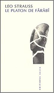 Cover of: Le Platon de Fârâbi by Olivier Seyden