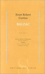 Cover of: Balzac by E.R. Curtius
