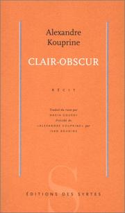 Cover of: Clair-obscur by A. Kouprine