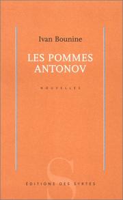 Cover of: Les Pommes Antonov by Ivan Bounine