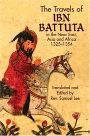 Cover of: The Travels of Ibn Battuta: in the Near East, Asia and Africa, 1325-1354 (Dover Books on Travel, Adventure)