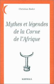 Cover of: Mythes et légendes de la Corne d'Afrique