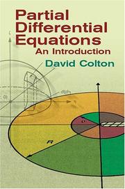 Cover of: Partial differential equations: an introduction