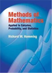 Cover of: Methods of mathematics applied to calculus, probability, and statistics