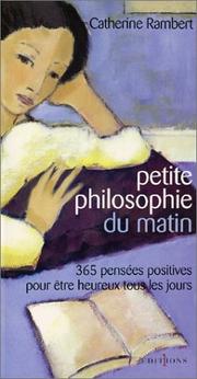 Cover of: Petite philosophie du matin