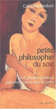 Cover of: Petite philosophie du soir