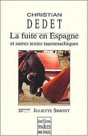 Cover of: La fuite en Espagne et autres textes