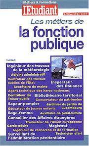 Cover of: Les métiers de la fonction publique 2003, numéro 542