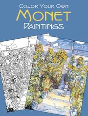 Cover of: Color Your Own Monet Paintings