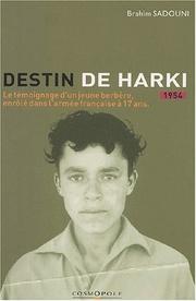 Cover of: Destin de harkis by Sadouni, Brahim.