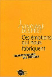 Ces émotions qui nous fabriquent by Vinciane Despret