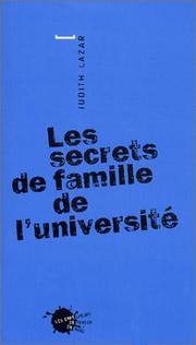 Cover of: Les Secrets de famille de l'université