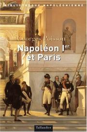 Cover of: Napoléon Ier et Paris by Georges Poisson