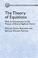Cover of: The Theory of Equations