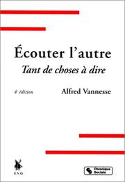 Cover of: Ecouter l'autre