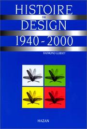 Cover of: Histoire du Design, 1940-2000