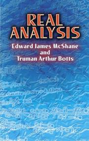 Cover of: Real analysis by E. J. McShane