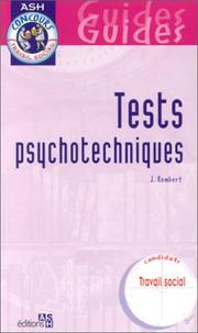 Cover of: Tests psychotechniques by Jean Rembert