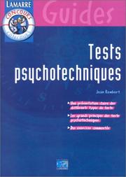 Cover of: Tests psychotechniques by Jean Rembert