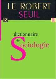 Cover of: Le dictionnaire de sociologie by Akoun