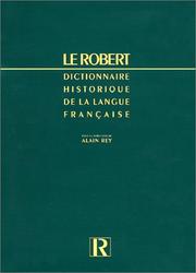 Cover of: Dictionnaire historique langue française 2 volume by 