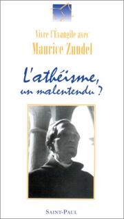 Cover of: LÂAthÃ©isme, un malentendu ? by Maurice Zundel