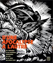 Cover of: D'une apocalypse à l'autre by Lionel Richard, Lionel Richard