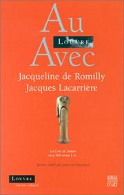 Cover of: Au Louvre avec Jacqueline de Romilly et Jacques Lacarrière by 
