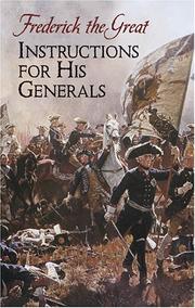 Cover of: Instructions for His Generals