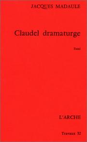 Cover of: Claudel dramaturge