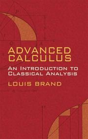 Cover of: Advanced calculus: an introduction to classical analysis