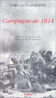 Cover of: Campagne de 1814