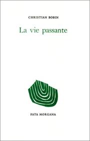 Cover of: La Vie passante