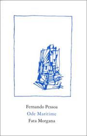 Cover of: Ode maritime by Fernando Pessoa, Armand Guibert
