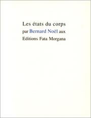 Cover of: Les états du corps