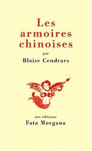 Cover of: Les armoires chinoises