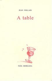 Cover of: A table
