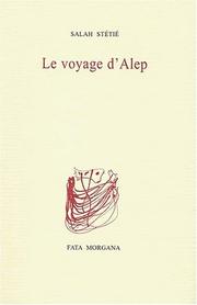 Cover of: Le voyage d'alep