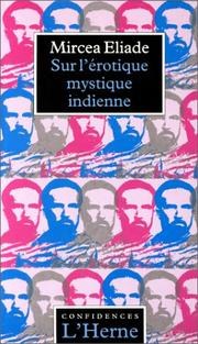 Cover of: Sur l'érotique mystique indienne