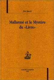 Cover of: Mallarmé et le mystère du "Livre"