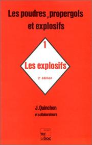 Cover of: Les Explosifs, 2e édition