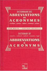 Dictionary of abbreviations and acronyms by J. Murith