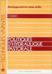 Politiques d'hydraulique pastorale by H. Serres
