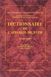Cover of: Dictionnaire de l'appareil digestif (français-anglais)