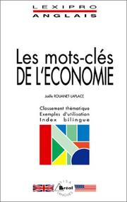 Cover of: Les mots-clés de l'économie