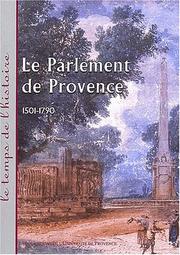 Cover of: Le parlement de provence (1501-1790). actes aix, avril 2001 by 