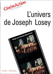 Cover of: L'Univers de Joseph Losey by Denitza Bantcheva