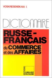 Cover of: Dictionnaire russe-français du commerce et des affaires