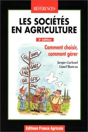 Cover of: Les sociétés en agriculture