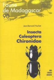 Cover of: Insecta Coleoptera Chironidae (Faune De Madagascar, 90)